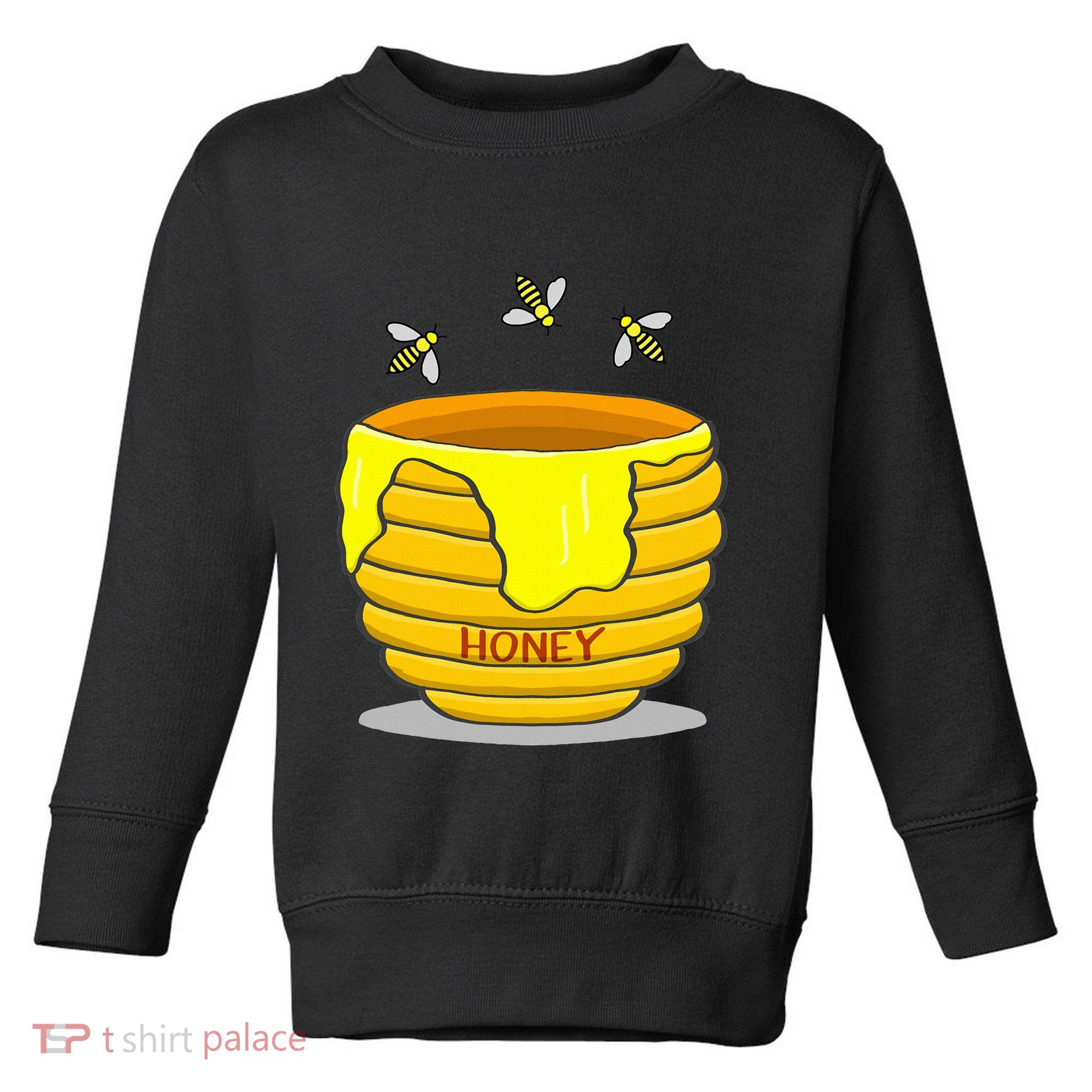 Honey Pot With Honey Bees Toddler Sweatshirt