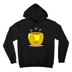 Honey Pot With Honey Bees Tall Hoodie