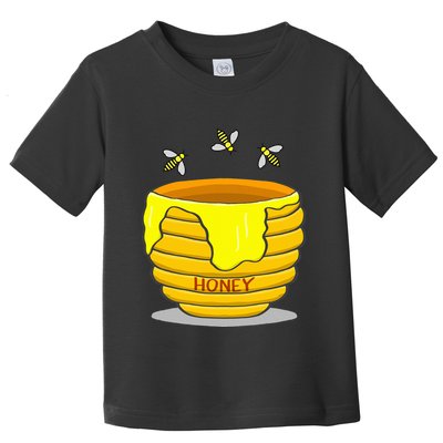 Honey Pot With Honey Bees Toddler T-Shirt