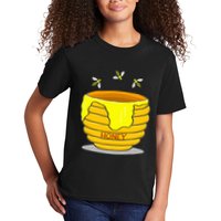 Honey Pot With Honey Bees Kids T-Shirt