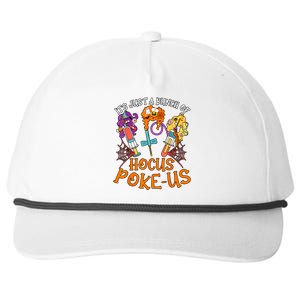 Hocus Pokeus Witch Nurse Halloween Medical Lab Tech Spooky Snapback Five-Panel Rope Hat