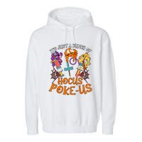 Hocus Pokeus Witch Nurse Halloween Medical Lab Tech Spooky Garment-Dyed Fleece Hoodie