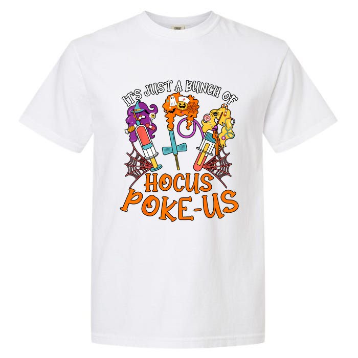 Hocus Pokeus Witch Nurse Halloween Medical Lab Tech Spooky Garment-Dyed Heavyweight T-Shirt