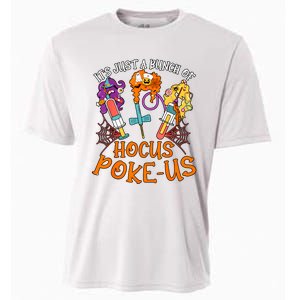 Hocus Pokeus Witch Nurse Halloween Medical Lab Tech Spooky Cooling Performance Crew T-Shirt