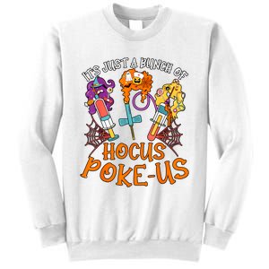 Hocus Pokeus Witch Nurse Halloween Medical Lab Tech Spooky Sweatshirt