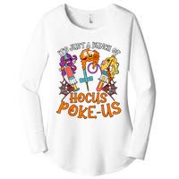 Hocus Pokeus Witch Nurse Halloween Medical Lab Tech Spooky Women's Perfect Tri Tunic Long Sleeve Shirt