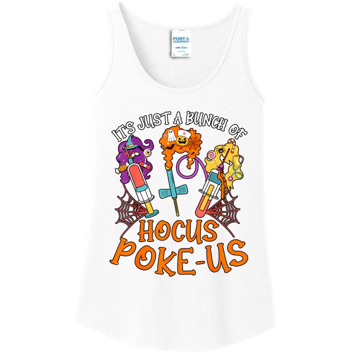 Hocus Pokeus Witch Nurse Halloween Medical Lab Tech Spooky Ladies Essential Tank