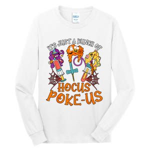 Hocus Pokeus Witch Nurse Halloween Medical Lab Tech Spooky Tall Long Sleeve T-Shirt