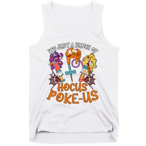 Hocus Pokeus Witch Nurse Halloween Medical Lab Tech Spooky Tank Top