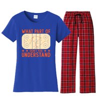 Hockey Player What Part Of Hockey DonT You Understand Gift Women's Flannel Pajama Set