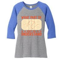 Hockey Player What Part Of Hockey DonT You Understand Gift Women's Tri-Blend 3/4-Sleeve Raglan Shirt