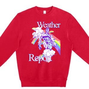 Hoshi Pieces Weather Report Jojos Premium Crewneck Sweatshirt