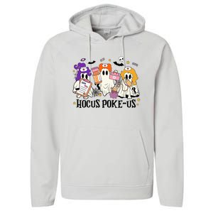 Hocus Pokeus Witch Nurse Halloween Performance Fleece Hoodie