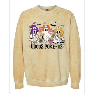 Hocus Pokeus Witch Nurse Halloween Colorblast Crewneck Sweatshirt