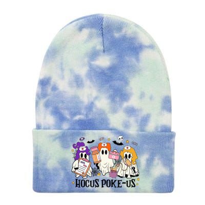 Hocus Pokeus Witch Nurse Halloween Tie Dye 12in Knit Beanie