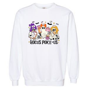 Hocus Pokeus Witch Nurse Halloween Garment-Dyed Sweatshirt