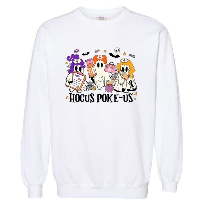 Hocus Pokeus Witch Nurse Halloween Garment-Dyed Sweatshirt