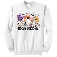 Hocus Pokeus Witch Nurse Halloween Sweatshirt