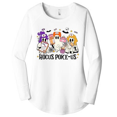 Hocus Pokeus Witch Nurse Halloween Women's Perfect Tri Tunic Long Sleeve Shirt