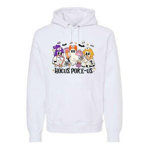 Hocus Pokeus Witch Nurse Halloween Premium Hoodie