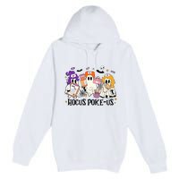 Hocus Pokeus Witch Nurse Halloween Premium Pullover Hoodie