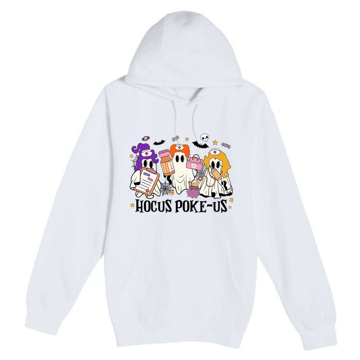 Hocus Pokeus Witch Nurse Halloween Premium Pullover Hoodie