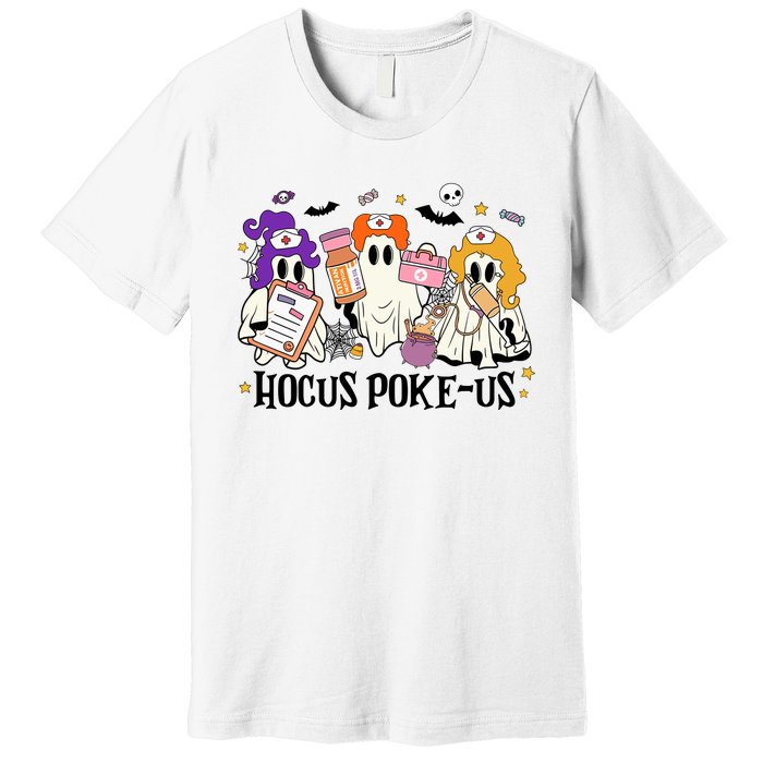 Hocus Pokeus Witch Nurse Halloween Premium T-Shirt