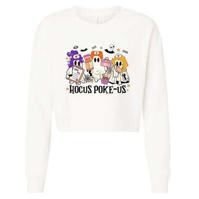 Hocus Pokeus Witch Nurse Halloween Cropped Pullover Crew