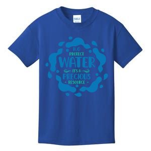 H2o Protect Water It's A Precious Resource World Water Day Cool Gift Kids T-Shirt