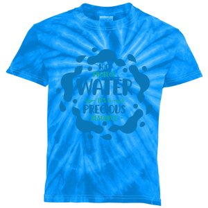 H2o Protect Water It's A Precious Resource World Water Day Cool Gift Kids Tie-Dye T-Shirt