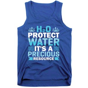 H2o Protect Water It's A Precious Resource Save Water Meaningful Gift Tank Top