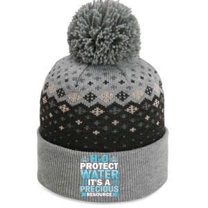 H2o Protect Water It's A Precious Resource Save Water Gift The Baniff Cuffed Pom Beanie