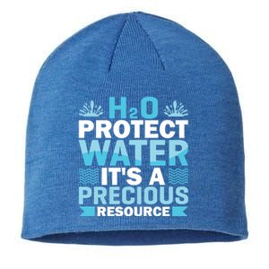 H2o Protect Water It's A Precious Resource Save Water Gift Sustainable Beanie