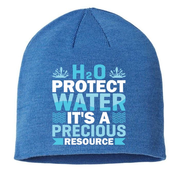 H2o Protect Water It's A Precious Resource Save Water Gift Sustainable Beanie