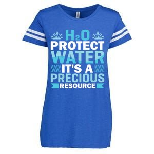 H2o Protect Water It's A Precious Resource Save Water Gift Enza Ladies Jersey Football T-Shirt