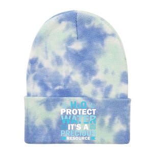 H2o Protect Water It's A Precious Resource Save Water Gift Tie Dye 12in Knit Beanie