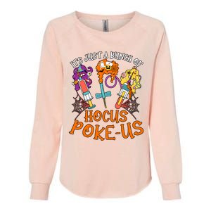 Hocus Pokeus Witch Nurse Halloween Medical Lab Tech Spooky Womens California Wash Sweatshirt