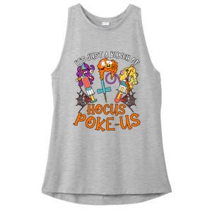 Hocus Pokeus Witch Nurse Halloween Medical Lab Tech Spooky Ladies PosiCharge Tri-Blend Wicking Tank