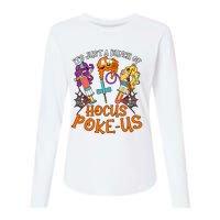 Hocus Pokeus Witch Nurse Halloween Medical Lab Tech Spooky Womens Cotton Relaxed Long Sleeve T-Shirt