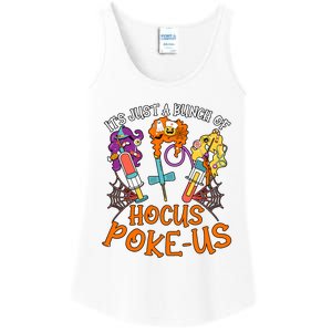 Hocus Pokeus Witch Nurse Halloween Medical Lab Tech Spooky Ladies Essential Tank