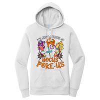 Hocus Pokeus Witch Nurse Halloween Medical Lab Tech Spooky Women's Pullover Hoodie