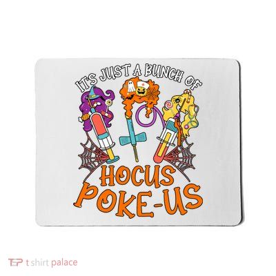 Hocus Pokeus Witch Nurse Halloween Medical Lab Tech Spooky Mousepad