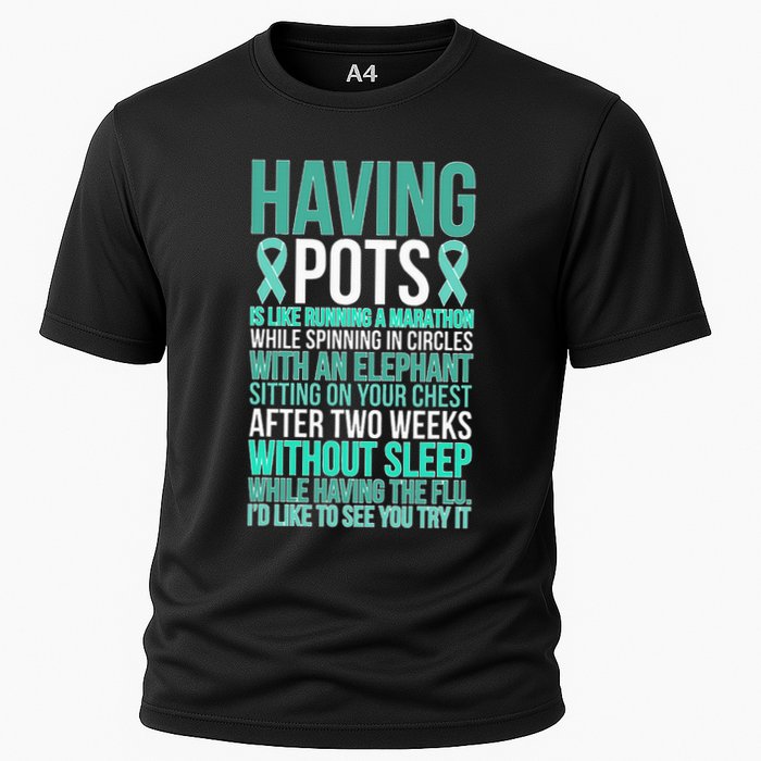 Having POTS Warrior POTS Awareness Day POTS Fighter Cooling Performance Crew T-Shirt