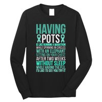 Having POTS Warrior POTS Awareness Day POTS Fighter Long Sleeve Shirt