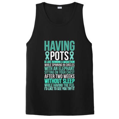Having POTS Warrior POTS Awareness Day POTS Fighter PosiCharge Competitor Tank