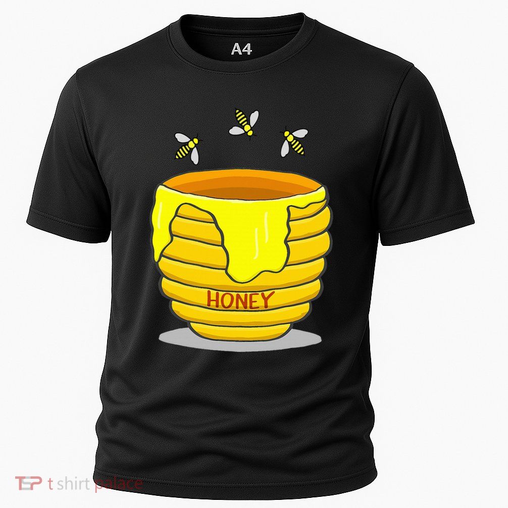 Honey Pot With Honey Bees Sweet Gift Performance Shirt