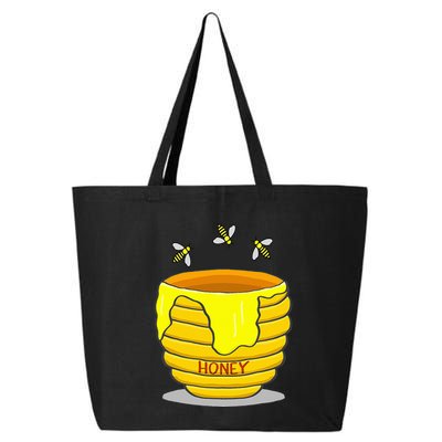 Honey Pot With Honey Bees Sweet Gift 25L Jumbo Tote