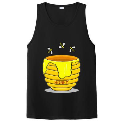 Honey Pot With Honey Bees Sweet Gift PosiCharge Competitor Tank