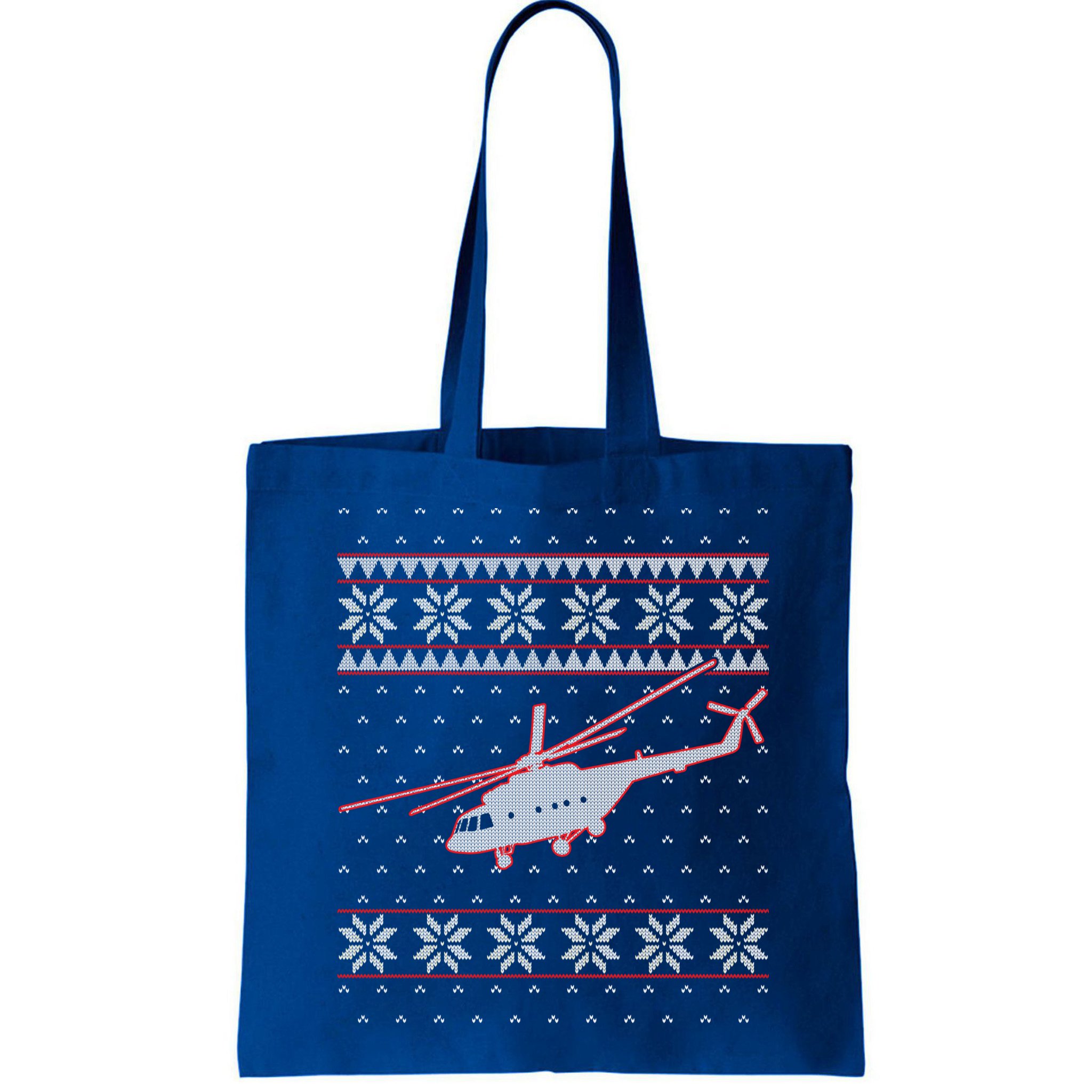 Helicopter Pilot Xmas Aviation Ugly Christmas Gift Bag