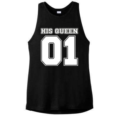 His Queen 01 Sport Couple Ladies PosiCharge Tri-Blend Wicking Tank